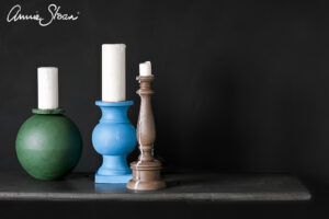 Candle bases in Amsterdam Green, Giverny, Honfleur, Wall Paint in Graphite image 2